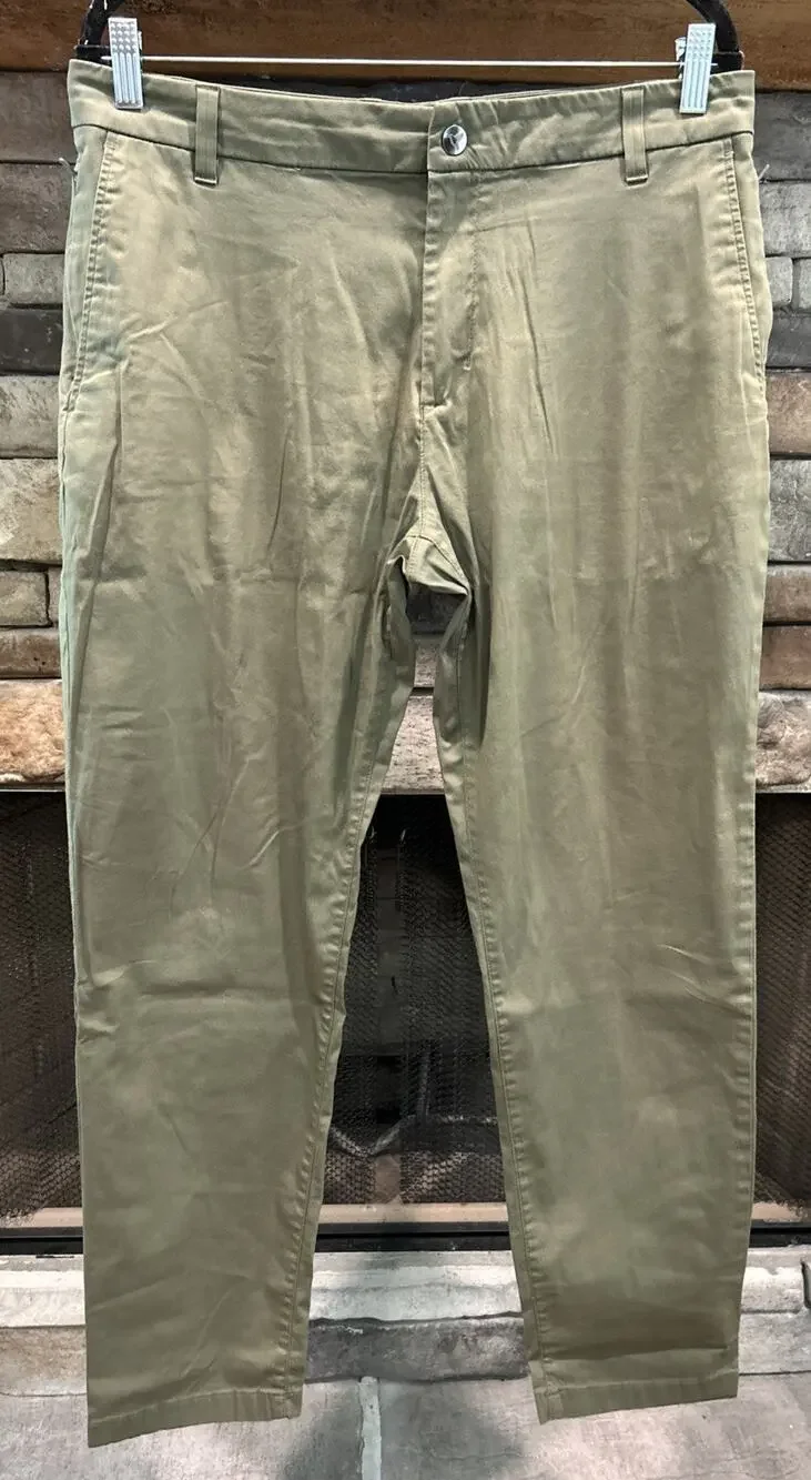 Men’s BIRDDOGS Olive Green Boom For Your Broomstick Pants 34x30 *A2